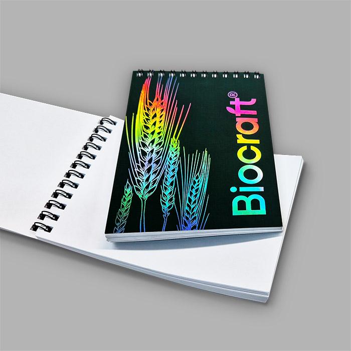 Блокноты с фольгой и 3D лаком