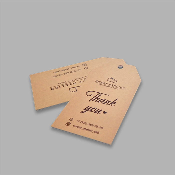 Бирки, ярлыки, ценники КРАФТ