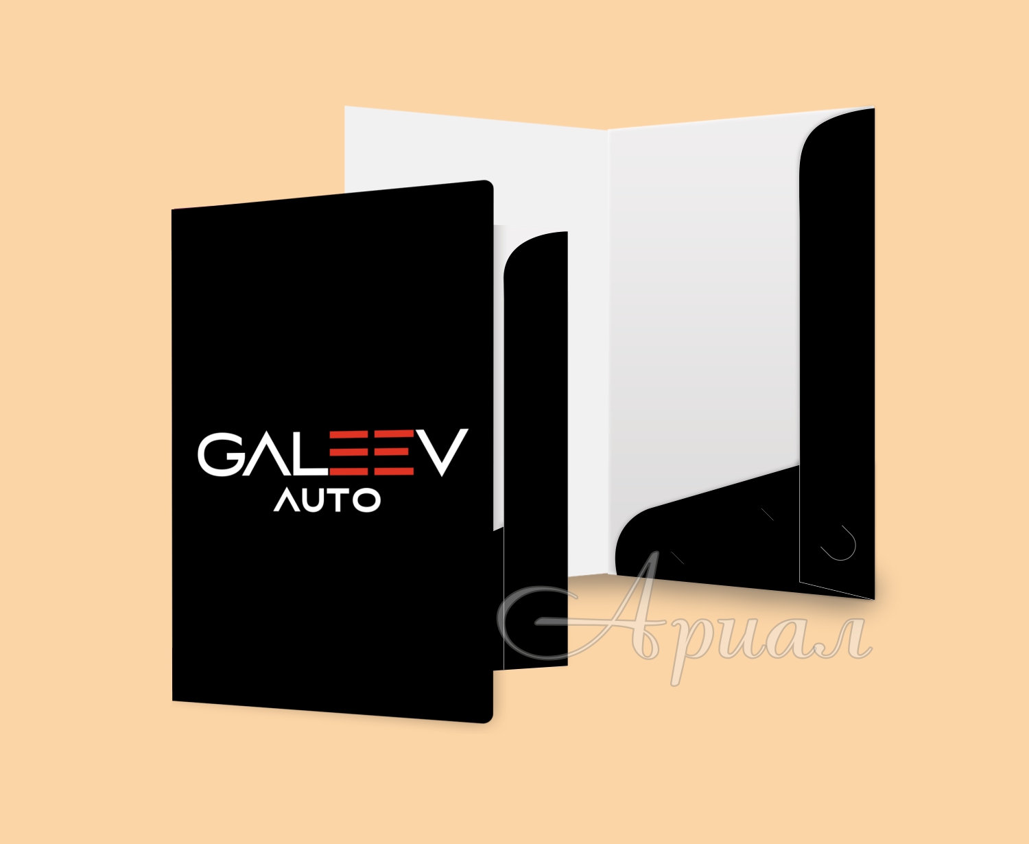 Папка фирменная | под А4 | с прорезью для визитки