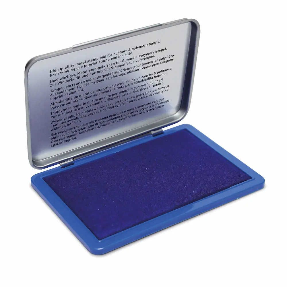 Штемпельная подушка настольная Ideal 9071/М синяя
