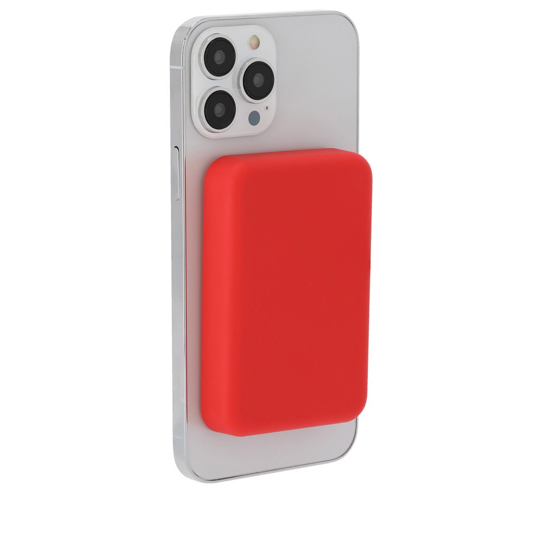 Baterie externă personalizată cu încărcare wireless și prindere magnetică, 5.000 mAh, TUDELAK