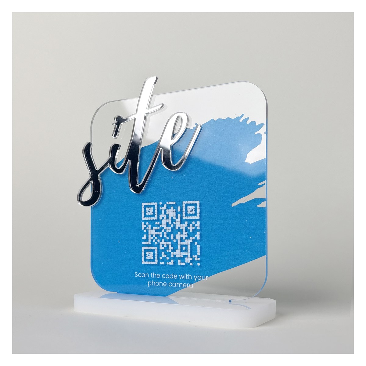 Suport QR Tab Site în relief