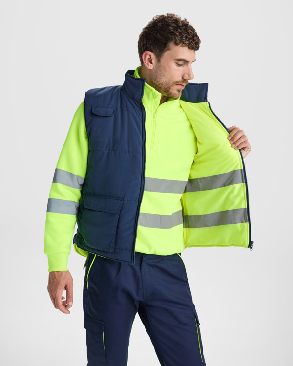 Vestă cu vizibilitate ridicată personalizată PERSEI 9313