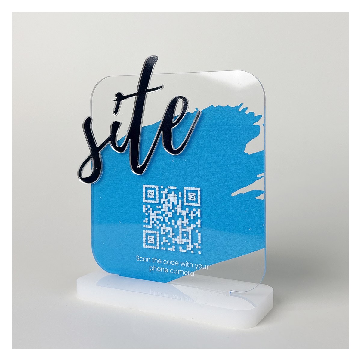Suport QR Tab Site în relief