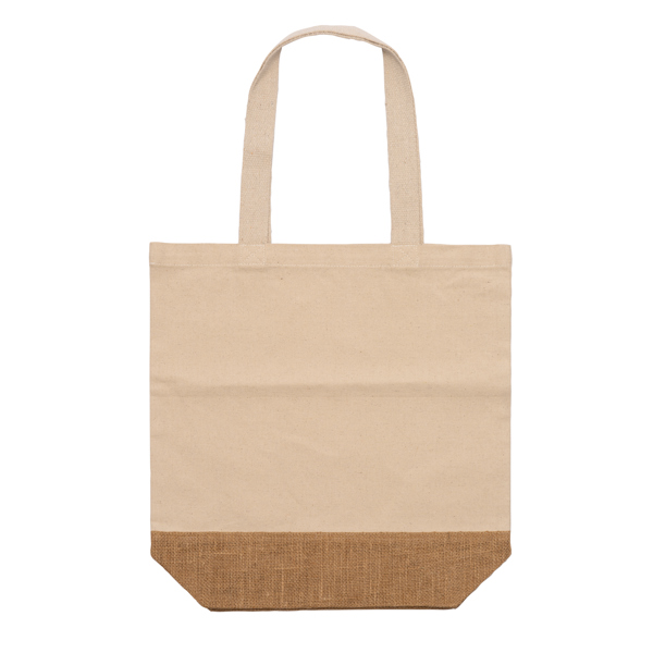 Geantă personalizată MENDES 1352 din bumbac reciclat și iută