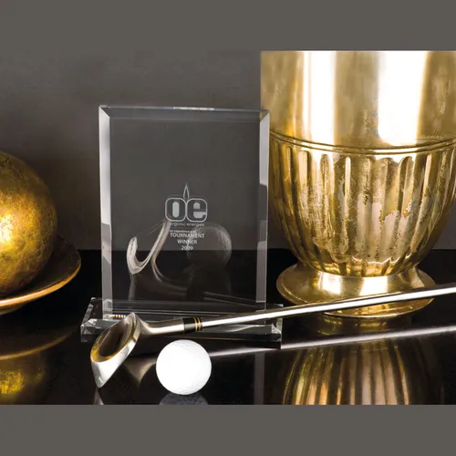 Trofeu elegant din sticlă