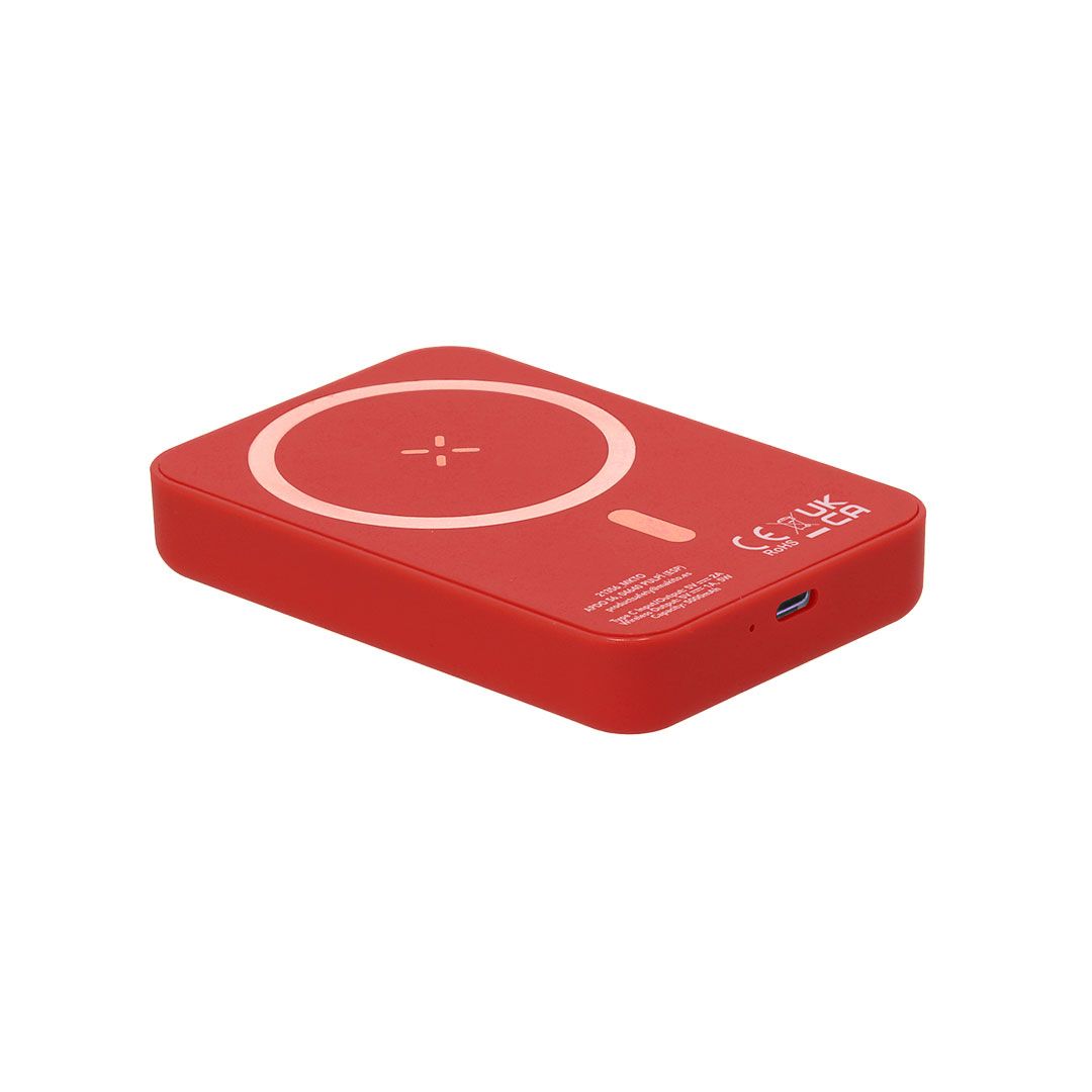 Baterie externă personalizată cu încărcare wireless și prindere magnetică, 5.000 mAh, TUDELAK