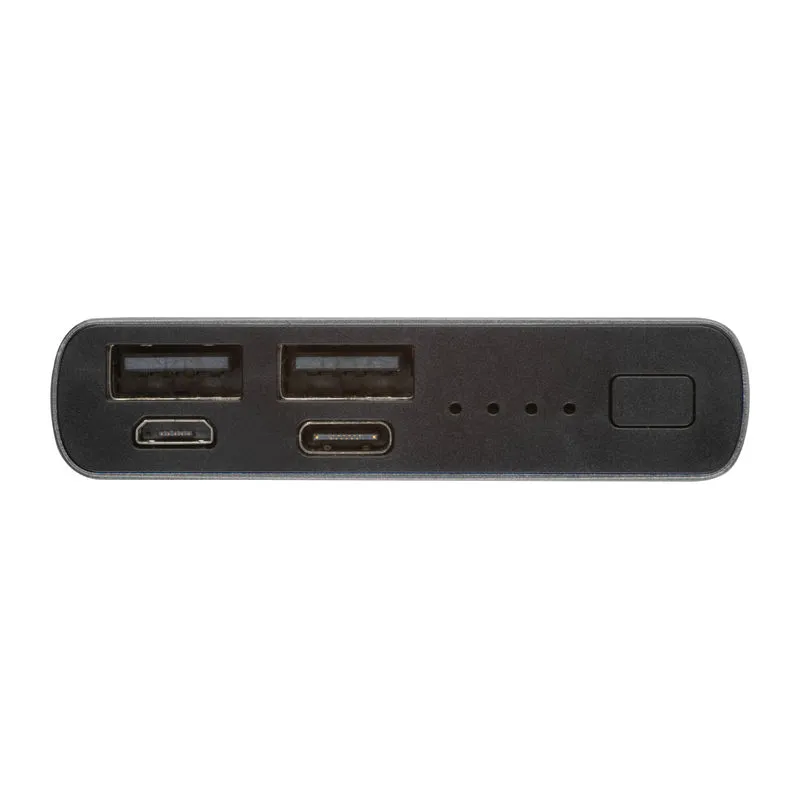 Baterie externă personalizată din aluminiu reciclat, 10.000 mAh, GIORGIA