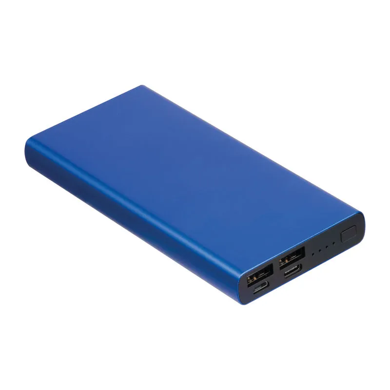 Baterie externă personalizată din aluminiu reciclat, 10.000 mAh, GIORGIA