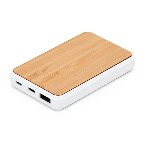 Power Bank din bambus personalizat 5000 mAh ROSSUM