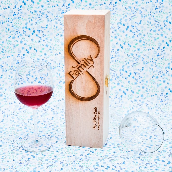 Cutie de vin personalizată - Infinite Family