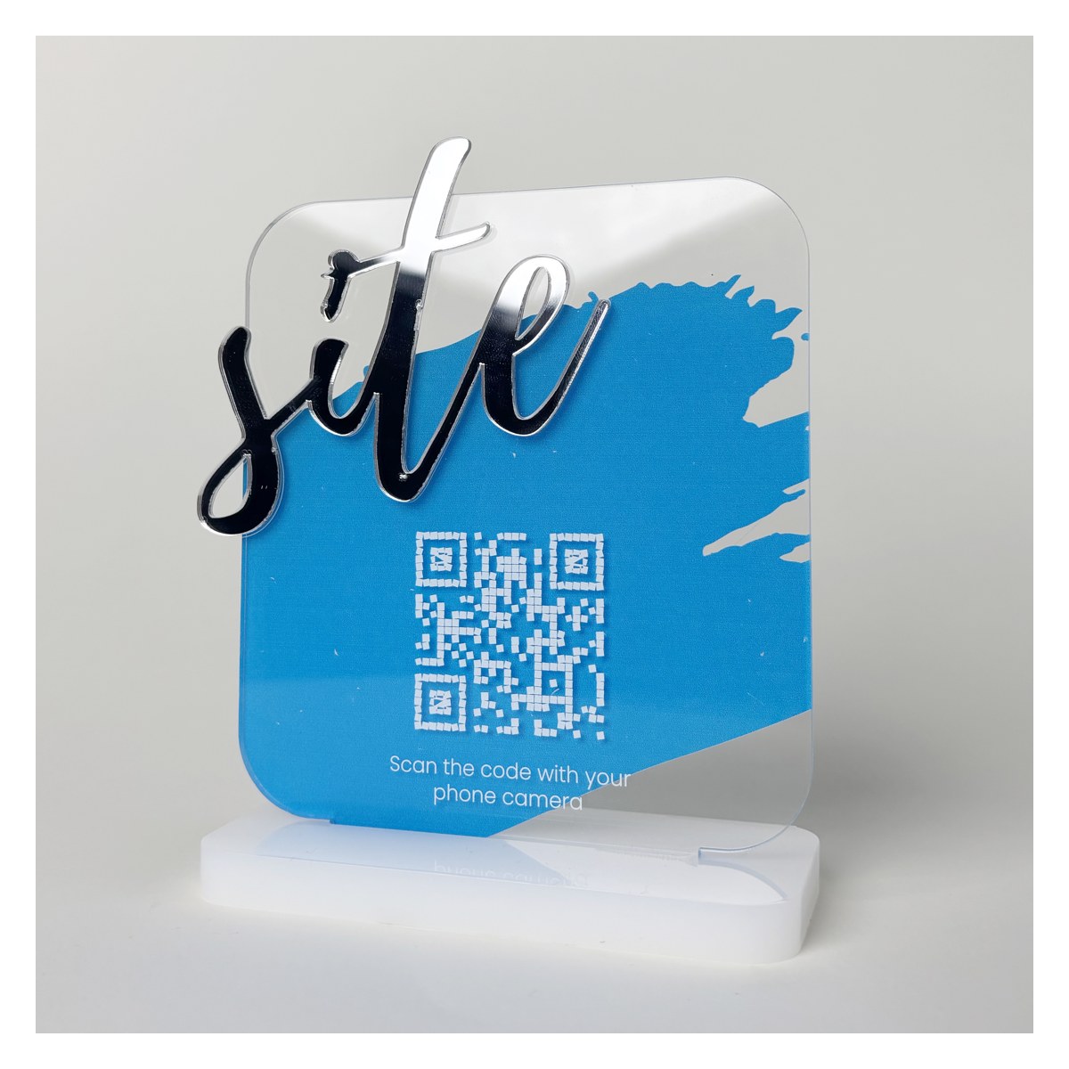 Suport QR Tab Site în relief