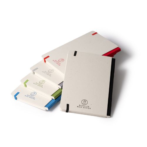Blocnotes A5 din cutii de lapte reciclate YORIS Blocnotes A5 din cutii de lapte reciclate YORIS