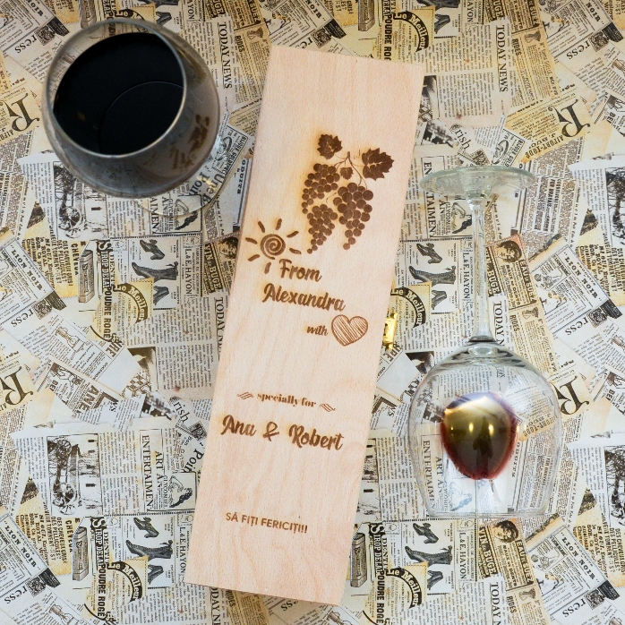 Cutie de vin personalizată - Love Wine