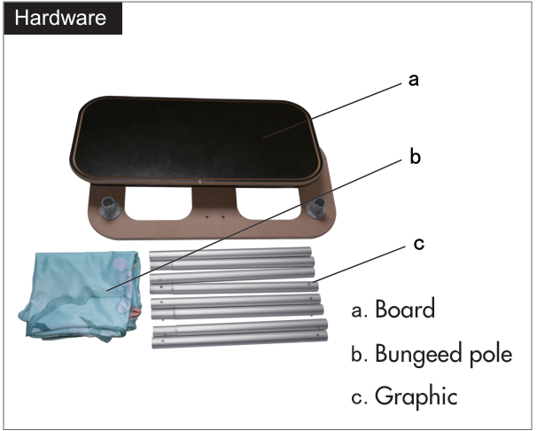Masă promoțională textilă Visual Fabric Desk 780 × 960 mm