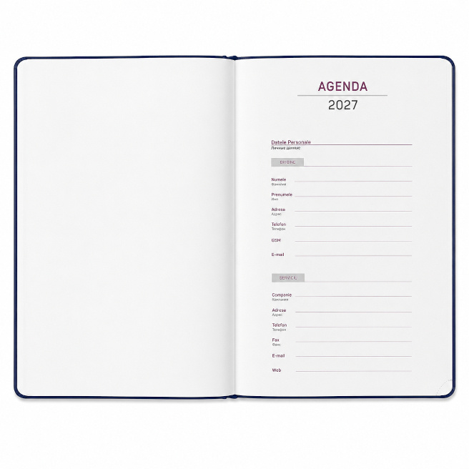 Agenda saptamanala A4 IDEE - 2027