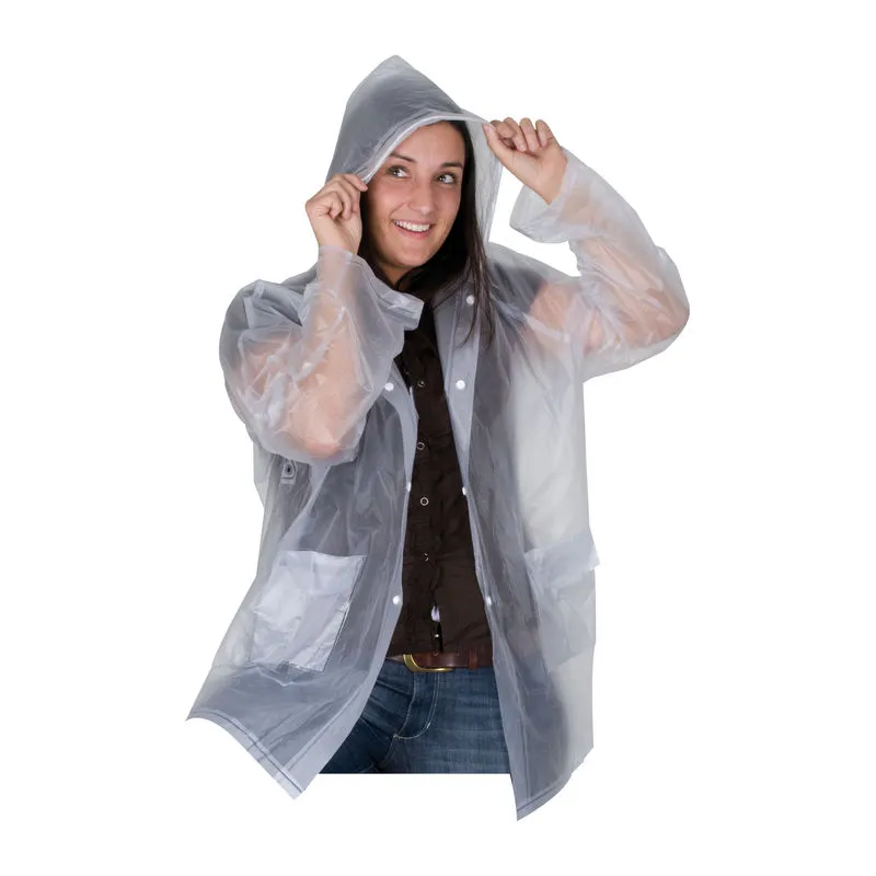 Pelerină de ploaie personalizată din PVC, cu glugă, XL, LAUREN