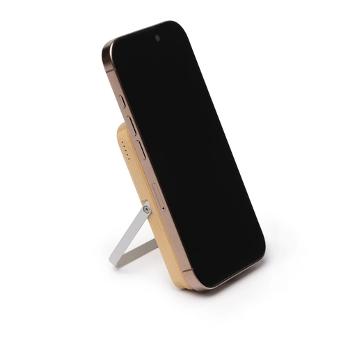 Power Bank wireless magnetic din bambus YOKAS
