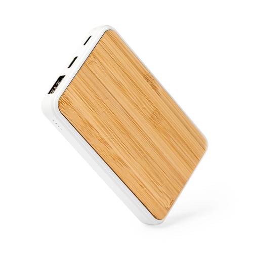 Power Bank din bambus personalizat 5000 mAh ROSSUM
