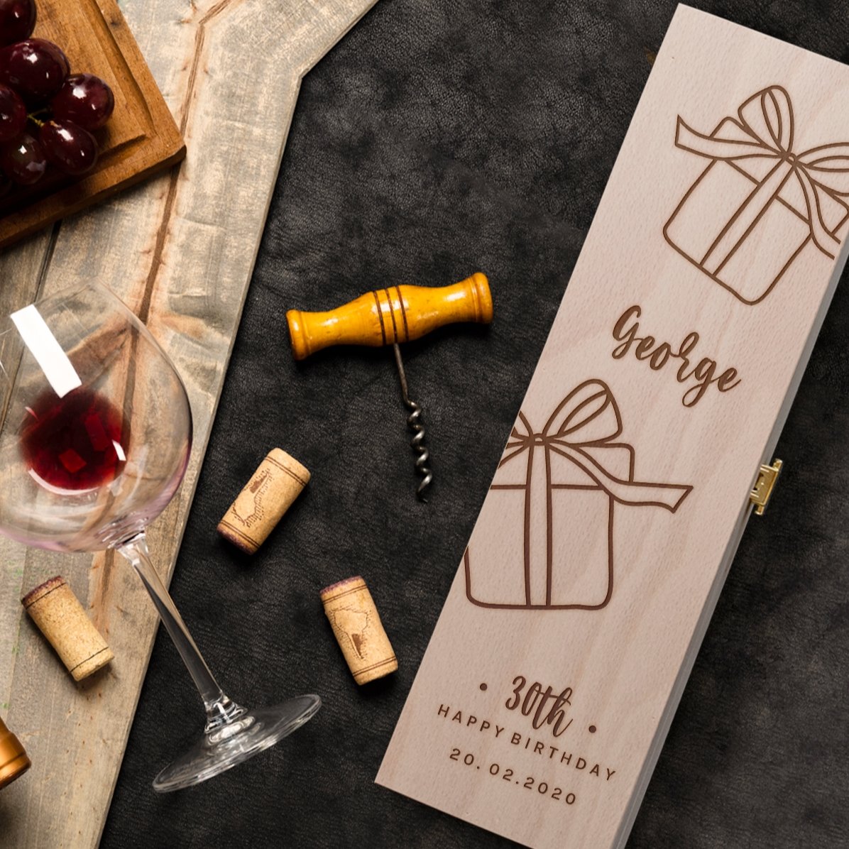 Cutie de vin personalizată - Perfect present