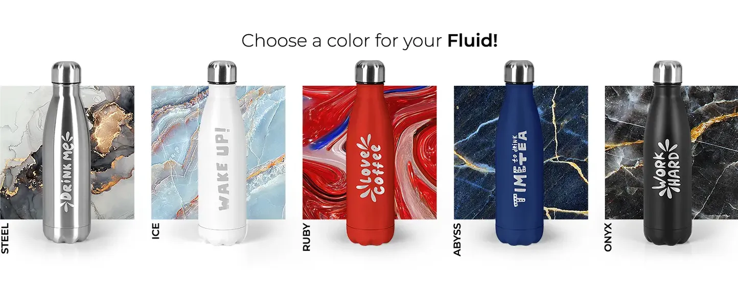 FLUID Vacuum insulated bottle 500 ml