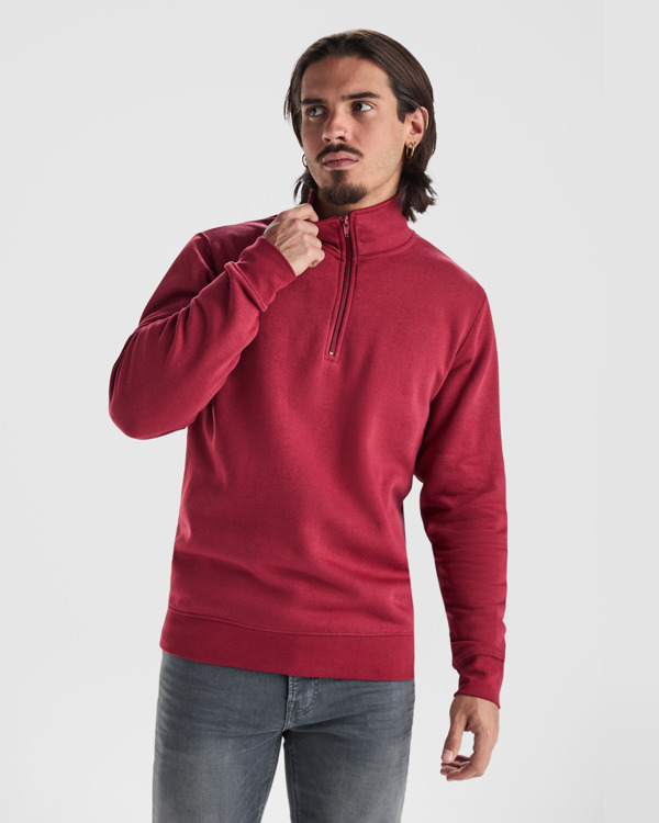 Hanorac unisex cu fermoar scurt ANETO 1109