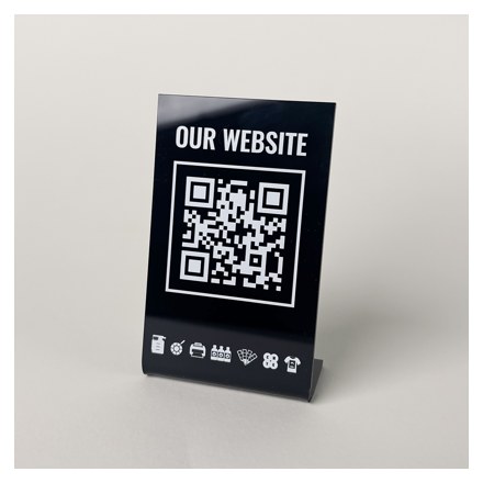 Suport QR Tab Clasic înclinat