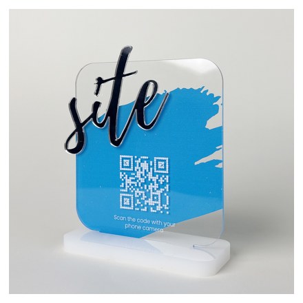 Suport QR Tab Site în relief