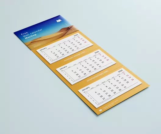 Design calendar trimestrial