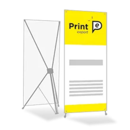Заказать рекламную конструкцию Х-баннер стенд в типографии Print Expert